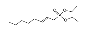 (E)-2-octenylphosphonic acid diethyl ester Structure