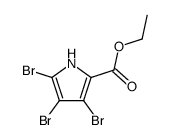 ethyl 3,4,5-tribromopyrrole-2-carboxylate结构式