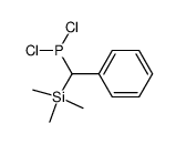 dichloro(phenyl(trimethylsilyl)methyl)phosphane Structure
