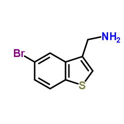 5-溴苯并[b]噻吩-3-甲胺结构式