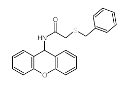 Acetamide,2-[(phenylmethyl)thio]-N-9H-xanthen-9-yl-结构式