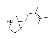 Thiazolidine, 2-(3,4-dimethyl-3-pentenyl)-2-methyl-结构式