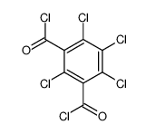 2,4,5,6-tetrachlorobenzene-1,3-dicarbonyl chloride Structure
