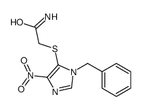 2-(3-benzyl-5-nitroimidazol-4-yl)sulfanylacetamide Structure