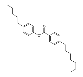 4-正庚基苯甲酸-4-正戊基苯酯结构式