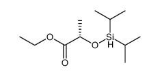 ethyl (2S)-2-[(diisopropylsilyl)oxy]propanoate结构式
