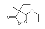 (2R)-2-ethoxycarbonyl-2-methylbutanoate结构式