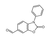 6-formyl-3-phenyl-2,3-dihydrobenzoxazol-2-one结构式