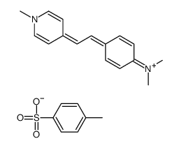反-4-[4-(二甲氨基)苯乙烯基]-1-甲基吡啶对甲苯磺酸结构式