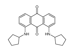 1,8-bis(cyclopentylamino)anthracene-9,10-dione结构式