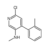 6-chloro-N-methyl-4-(2-methylphenyl)pyridin-3-amine Structure