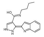N-butyl-3-indol-2-ylidene-1,2-dihydropyrazole-4-carboxamide Structure
