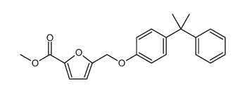 2-Furancarboxylic acid, 5-[[4-(1-methyl-1-phenylethyl)phenoxy]methyl]-, methyl ester Structure