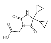 2-(4,4-dicyclopropyl-2,5-dioxo-imidazolidin-1-yl)acetic acid Structure