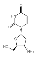 3’-氨基-2’,3’-二脱氧尿苷结构式