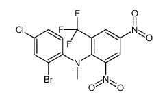 N-(2-bromo-4-chlorophenyl)-N-methyl-2,4-dinitro-6-(trifluoromethyl)aniline结构式