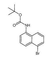 (5-bromonaphthalen-1-yl)-carbamic acid tert-butyl ester结构式
