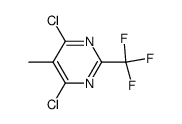 4,6-dichloro-5-methyl-2-trifluoromethylpyrimidine Structure