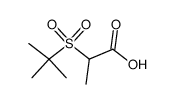 2-(2-methyl-propane-2-sulfonyl)-propionic acid结构式