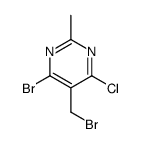 4-bromo-5-(bromomethyl)-6-chloro-2-methylpyrimidine结构式