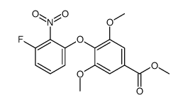 methyl 4-(3-fluoro-2-nitrophenoxy)-3,5-dimethoxybenzoate结构式
