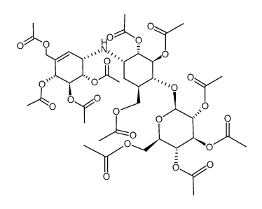 validamycin A undeca-O-acetate Structure