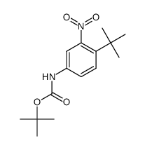 (4-tert-butyl-3-nitro-phenyl)-carbamic acid tert-butyl ester结构式