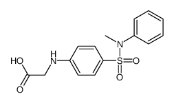 2-[4-[methyl(phenyl)sulfamoyl]anilino]acetic acid Structure