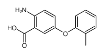 2-Amino-5-(2-methylphenoxy)benzoic acid Structure
