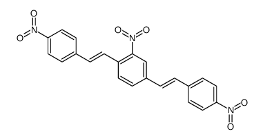2-nitro-1,4-bis[2-(4-nitrophenyl)ethenyl]benzene结构式