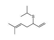 6-methyl-3-propan-2-ylsulfanylhepta-1,5-diene Structure