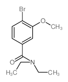 N,N-二乙基-4-溴-3-甲氧基苯甲酰胺结构式