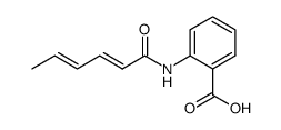 2-((2E,4E)-Hexa-2,4-dienoylamino)-benzoic acid Structure