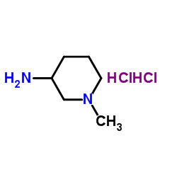 3-氨基-1-甲基哌啶二盐酸盐结构式
