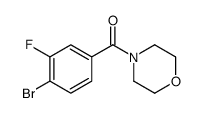 (4-溴-3-氟-苯基)-吗啉-4-基-甲酮结构式