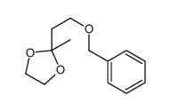 2-methyl-2-(2-phenylmethoxyethyl)-1,3-dioxolane结构式