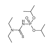 N-(diisopropoxyphosphoryl)-N',N'-diethyl-thiocarbamide Structure