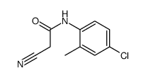 N-(4-chloro-2-methylphenyl)-2-cyanoacetamide Structure