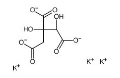 tripotassium,(1S,2S)-1,2-dihydroxypropane-1,2,3-tricarboxylate Structure