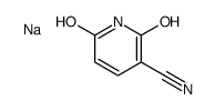 3-Cyano-6-hydroxypyridone Sodium Salt结构式