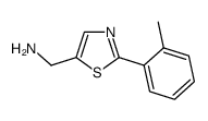 C-(2-o-Tolyl-thiazol-5-yl)-methylamine Structure