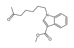 methyl 1-(6-oxoheptyl)indole-3-carboxylate Structure