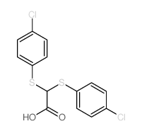 Acetic acid,2,2-bis[(4-chlorophenyl)thio]-结构式