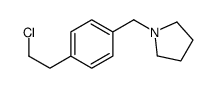 1-[[4-(2-chloroethyl)phenyl]methyl]pyrrolidine结构式