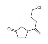 3-(5-chloropent-1-en-2-yl)-2-methylcyclopentan-1-one Structure