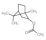 1,7,7-三甲基双环[2.2.1]庚烷-2-基乙酸酯结构式