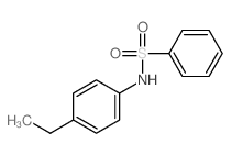 N-(4-乙基苯基)苯磺酰胺结构式
