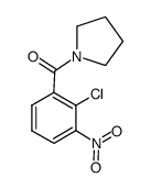 (2-chloro-3-nitrophenyl)(pyrrolidin-1-yl)methanone结构式