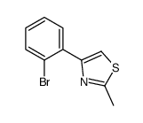 4-(2-溴苯基)-2-甲基-1,3-噻唑结构式