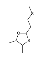 4,5-Dimethyl-2-(2-(methylthio)ethyl)-1,3-oxathiolane结构式